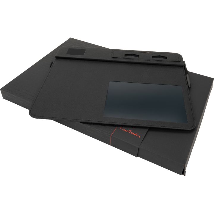 Podkładka pod mysz z ładowarką indukcyjną TAPIS Pierre Cardin - Czarny