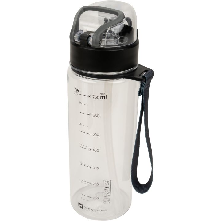 Butelka z tritanu 850 ml SEYHAN Schwarzwolf - Przeźroczysty