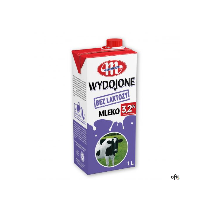 Mleko WYDOJONE UHT bez laktozy 3,2% 1l