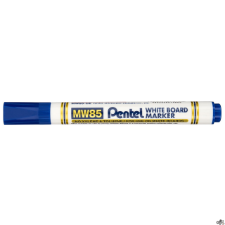 Ekonomiczny marker do białych tablic niebieski MW85-C PENTEL suchościeralny