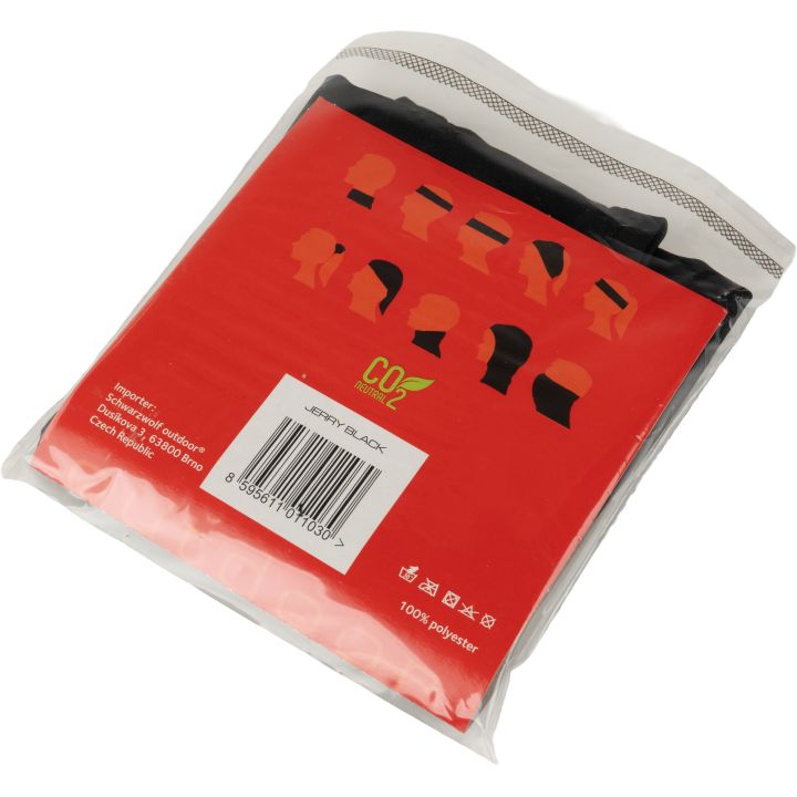 Bandana wielofunkcyjna JERRY Schwarzwolf - Czarny