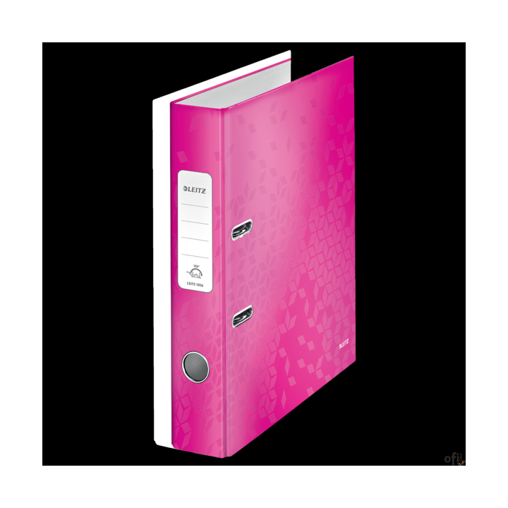 Segregator z mechanizmem dźwigniowym 180_ WOW Leitz__Innowacyjny segregator, z opatentowanym mechanizmem, który otwiera się o 18