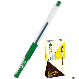 Pióro żelowe GR-101 zielony 160-1028 GRAND