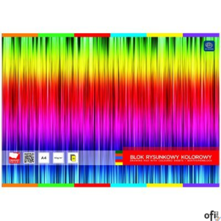 Blok rysunkowy kolorowy 20 kartkowy A4 INTERDRUK