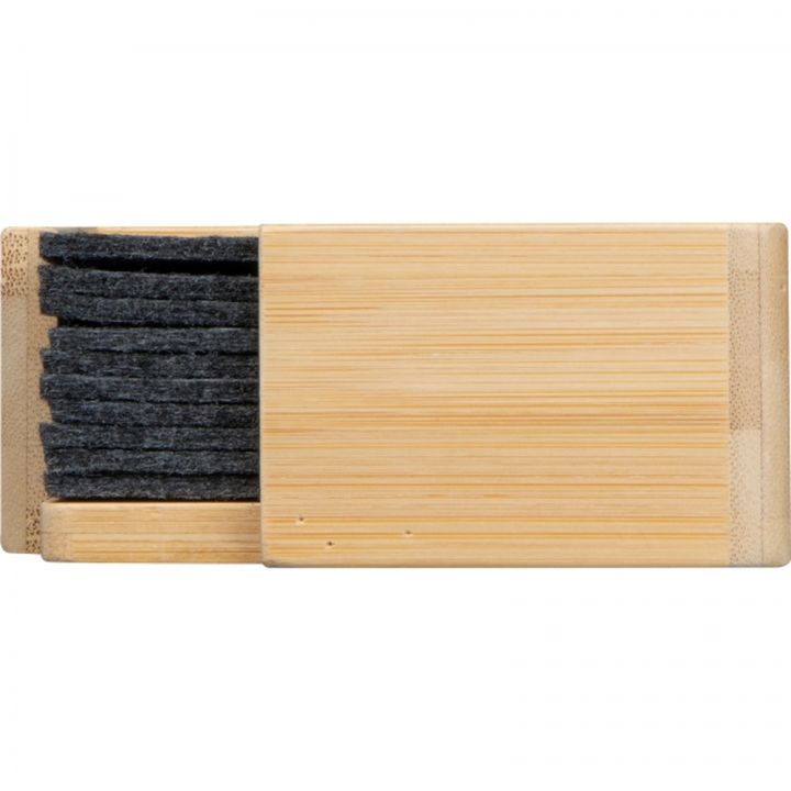 Podkładki filcowe pod kubek 10 szt. CELESTE - Ciemnoszary