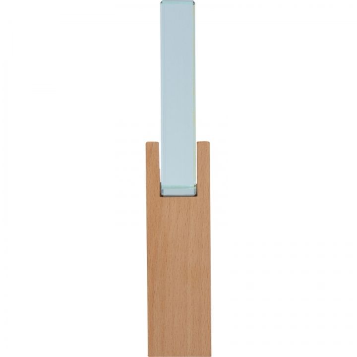 Szklany blok trofeum GLORIA - Beżowy