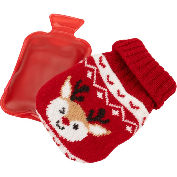 Ogrzewacz w świątecznym pokrowcu ROMEO - Czerwony