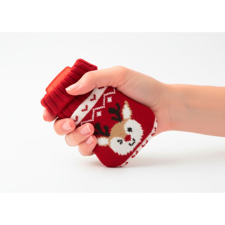 Ogrzewacz w świątecznym pokrowcu ROMEO - Czerwony