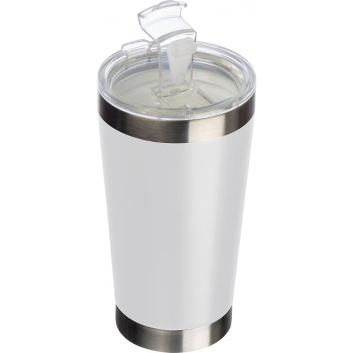 Kubek termiczny 500 ml KORNEL - Biały