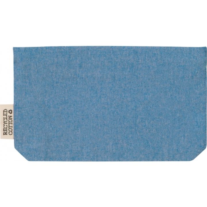 Kosmetyczka z bawełny z recyklingu 180g/m2 HARRY - Niebieski