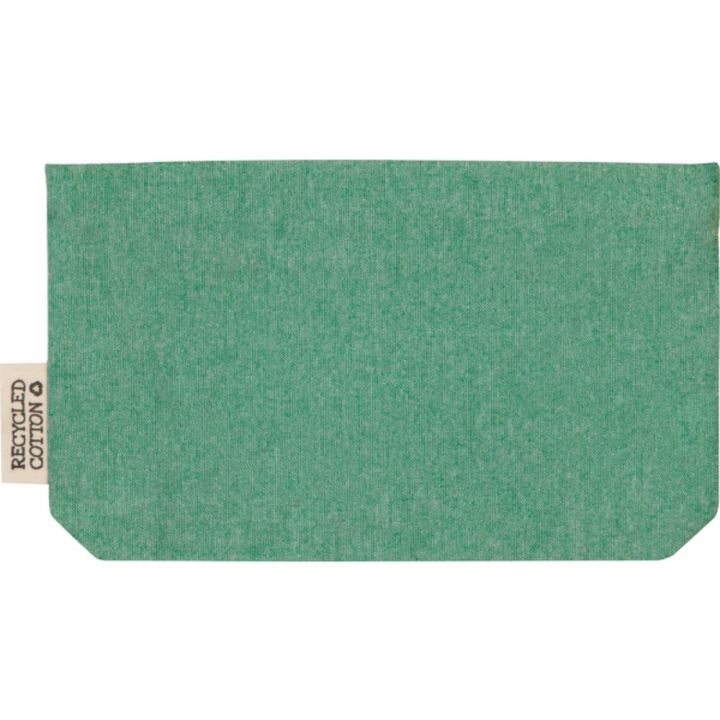 Kosmetyczka z bawełny z recyklingu 180g/m2 HARRY - Zielony