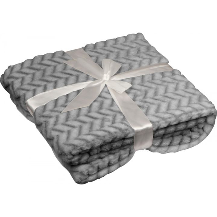 Duży koc 120x180cm 280 g/m² DAMIANO - Szary