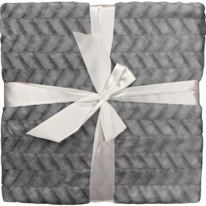 Duży koc 120x180cm 280 g/m² DAMIANO - Szary