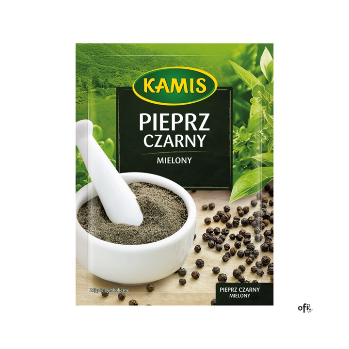 Pieprz czarny mielony KAMIS 16g