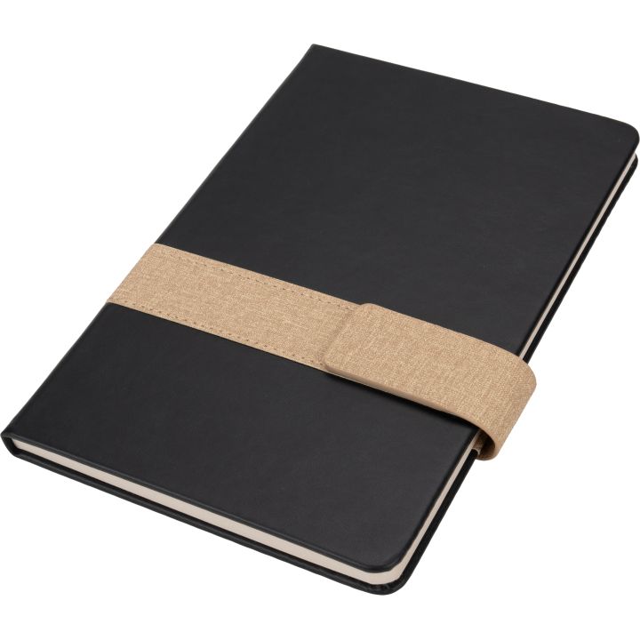 Notatnik A5 w linie DOUGLAS - Czarny