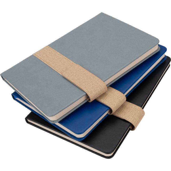 Notatnik A5 w linie DOUGLAS - Czarny