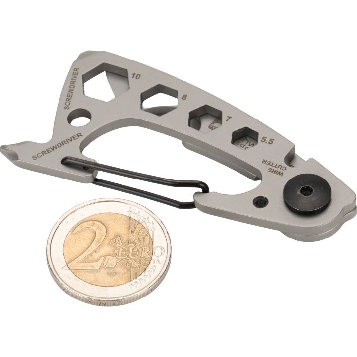 Brelok wielofunkcyjny BURUNDI Schwarzwolf - Szary