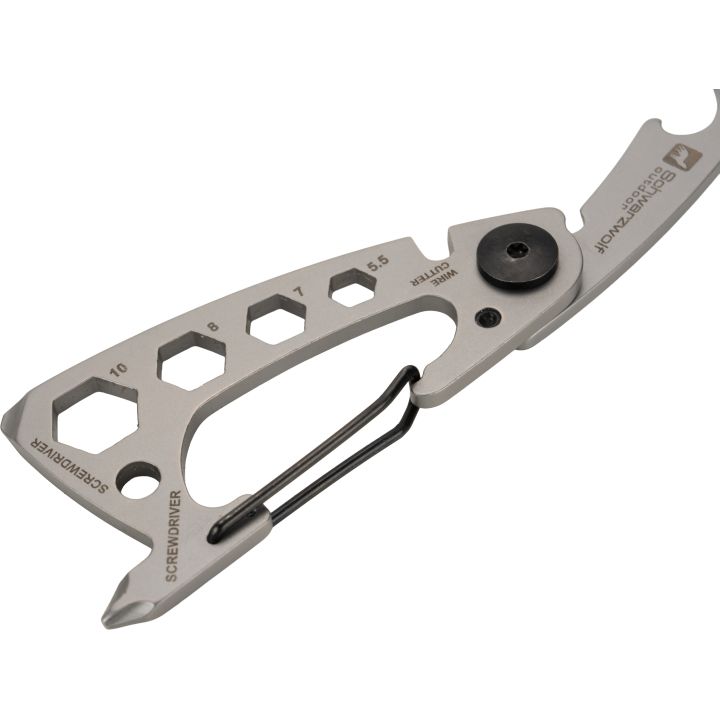 Brelok wielofunkcyjny BURUNDI Schwarzwolf - Szary