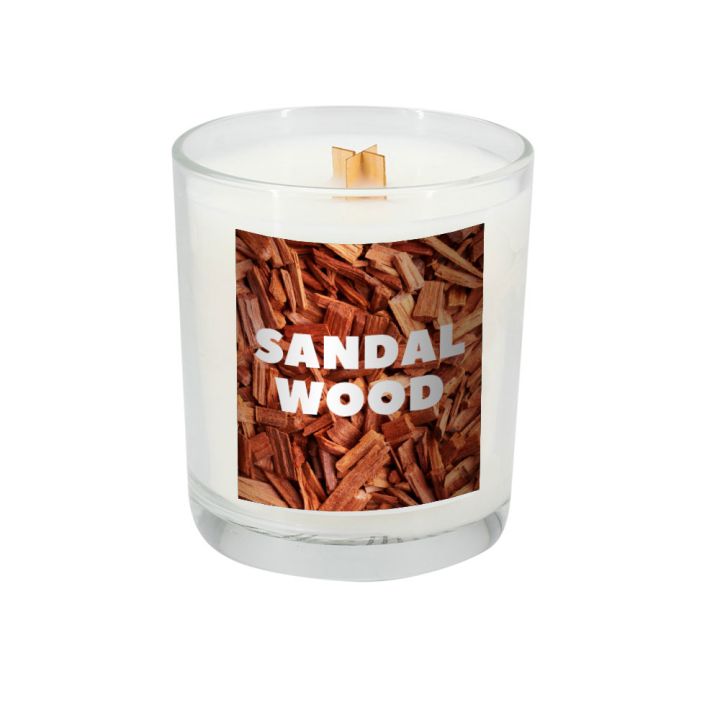 Świeca sojowa 190g Sandalwood - Przeźroczysty