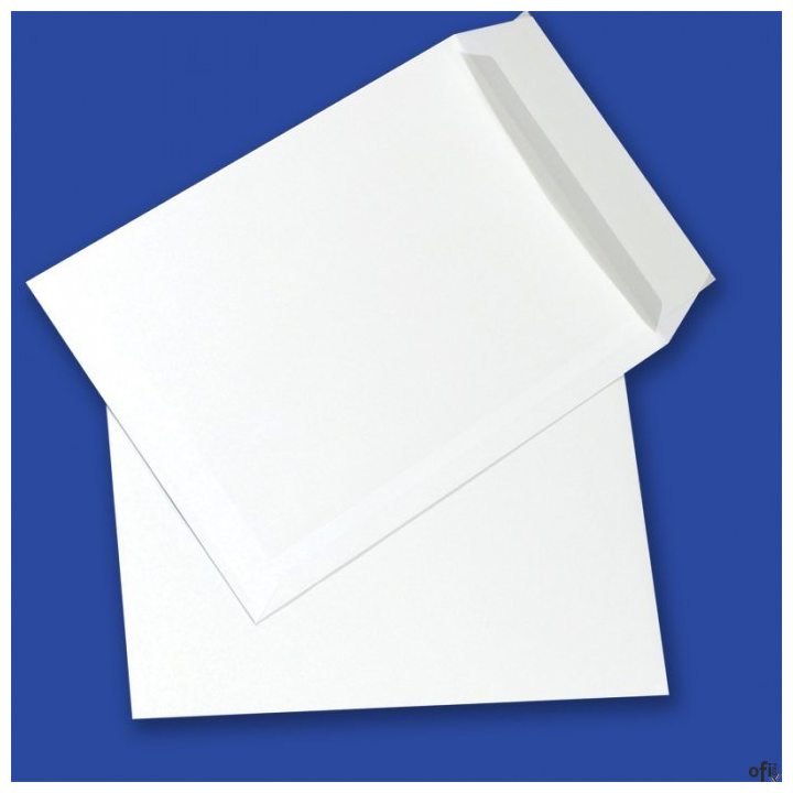 Koperty B5 HK białe 90g (500szt.) NC samoklejące z paskiem 31532020