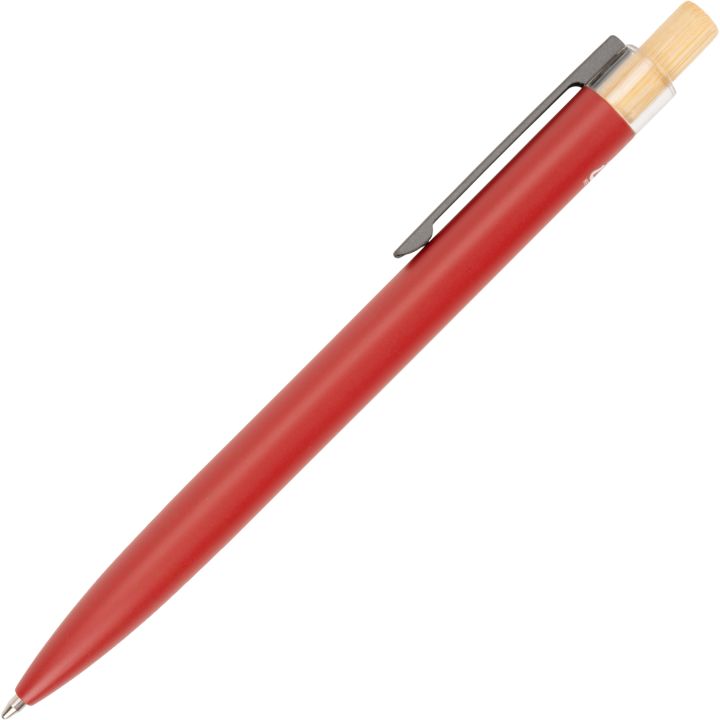 Zestaw piśmienny długopis półżelowy i ołówek automatyczny z aluminium z recyklingu SIEGFRIED - Czerwony