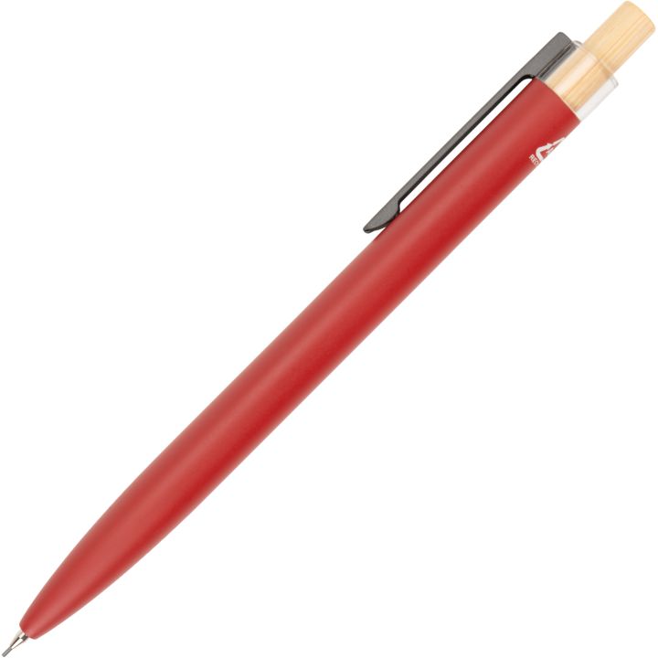 Zestaw piśmienny długopis półżelowy i ołówek automatyczny z aluminium z recyklingu SIEGFRIED - Czerwony