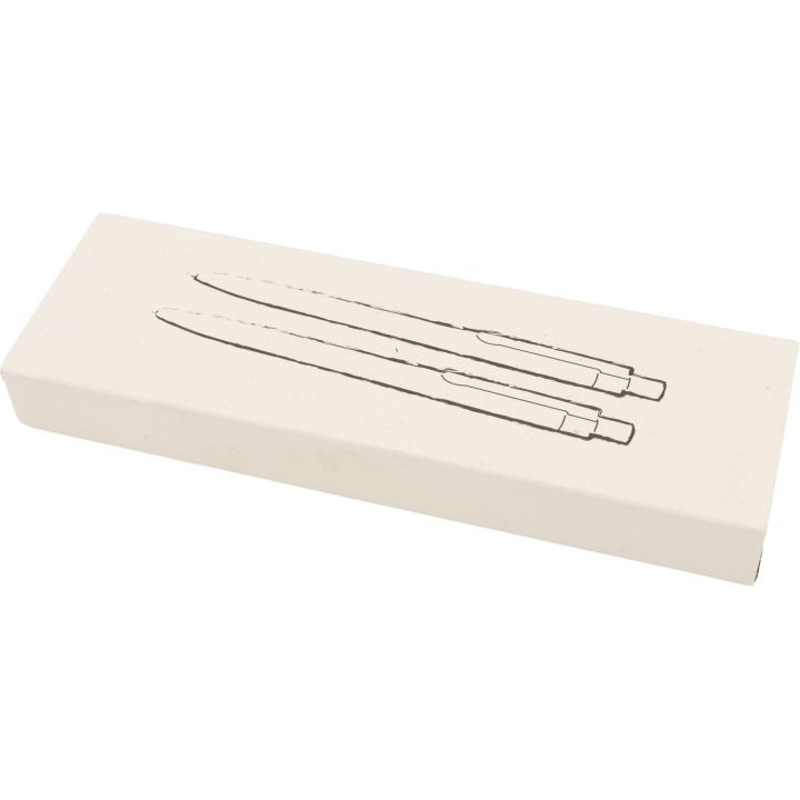 Zestaw piśmienny długopis półżelowy i ołówek automatyczny z aluminium z recyklingu SIEGFRIED - Ciemnoszary