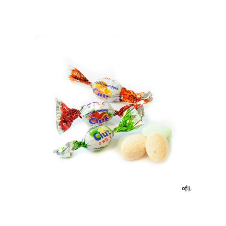 Cukierki JEDNOŚĆ CIUT pudrowe 1kg musujące z witaminą C