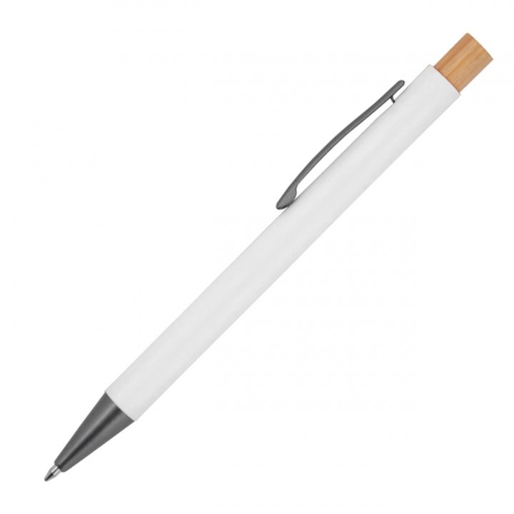 Długopis z aluminium z recyklingu ROSARIO - Biały