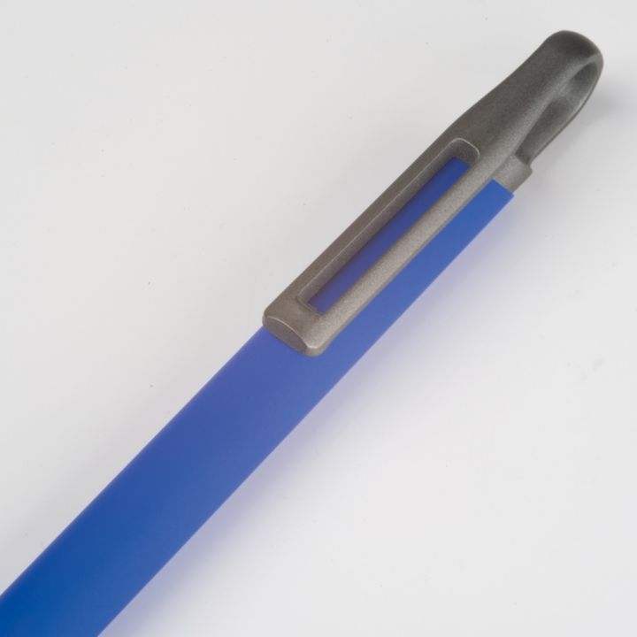 Długopis z aluminium z recyklingu, półżelowy KAROLINE - Niebieski