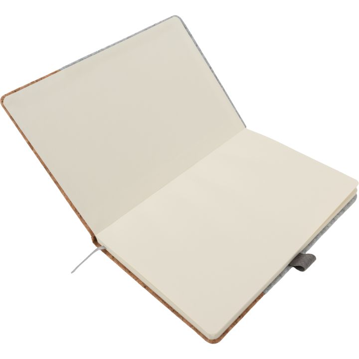 Notatnik A5 w linie RPET TERESA - Szary