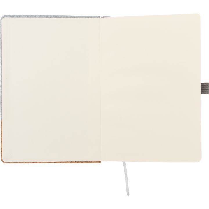 Notatnik A5 w linie RPET TERESA - Szary