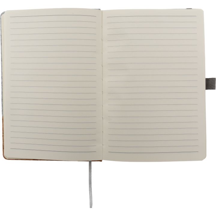 Notatnik A5 w linie RPET TERESA - Szary