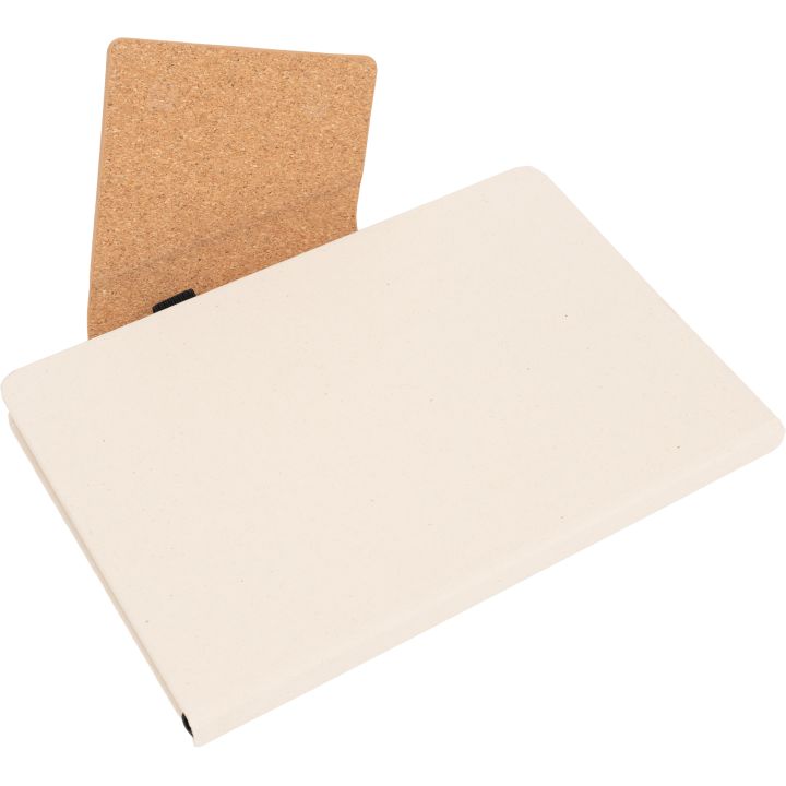 Notatnik A5 w linie z kartonu po mleku MARTHA - Beżowy