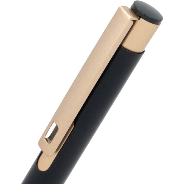 Zestaw notatnik A5 w linie i długopis CrisMa ze skóry z recyklingu MAGGIE - Czarny