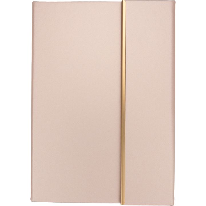 Zestaw notatnik A5 w linie i długopis CrisMa ze skóry z recyklingu MAGGIE - Miedziany