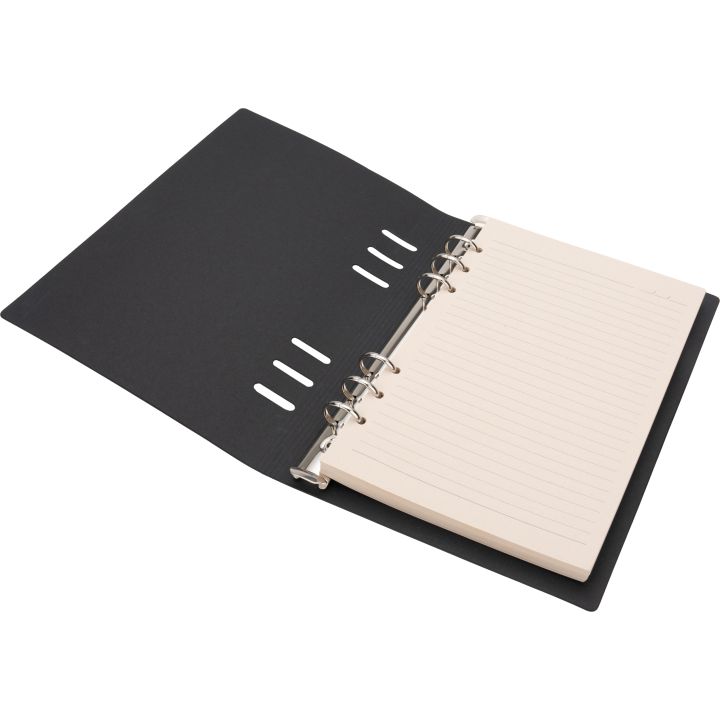Kołonotatnik A5 w linie z trzciny cukrowej ROSARIA - Czarny