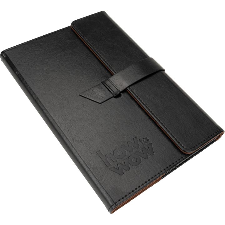 Notatnik A5 w linie CrisMa EDNA - Czarny