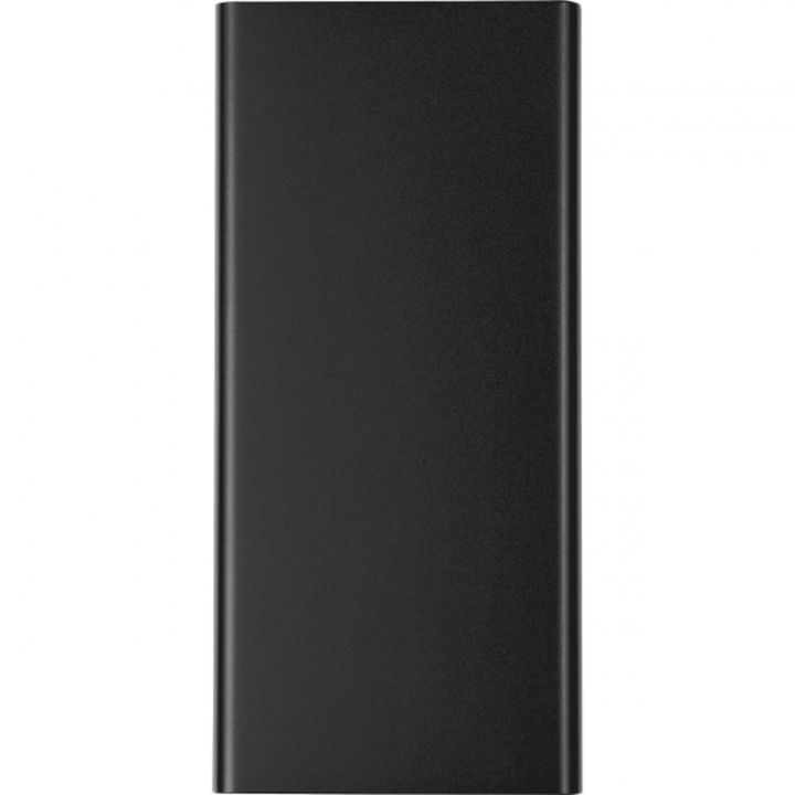 Power bank 10000 mAh z aluminium z recyklingu GIORGIA - Czarny