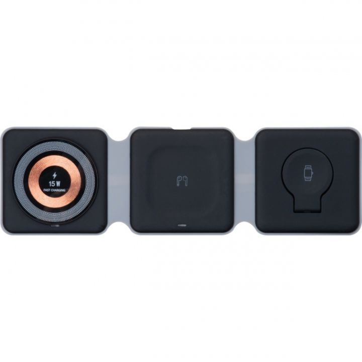 Ładowarka indukcyjna 3w1 AMY - Czarny