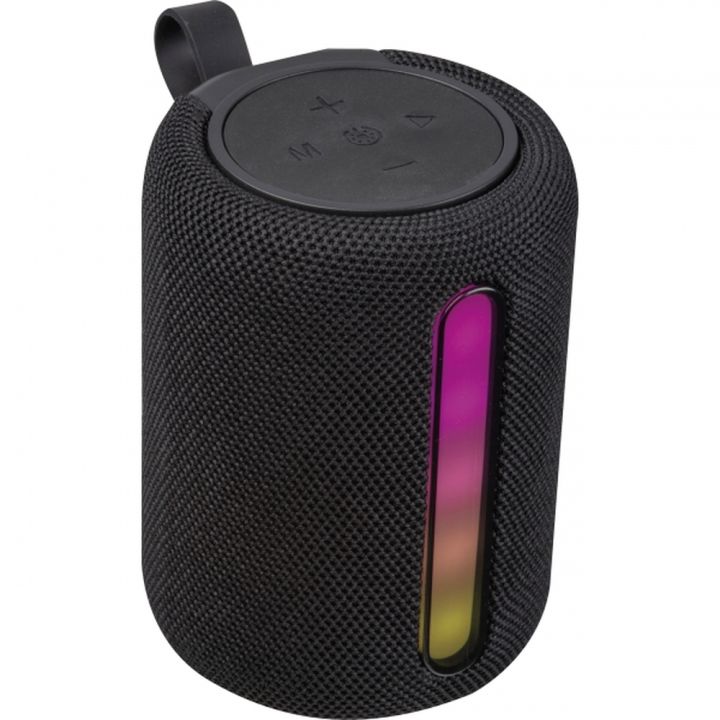 Głośnik bluetooth podświetlany LED GRETA - Czarny
