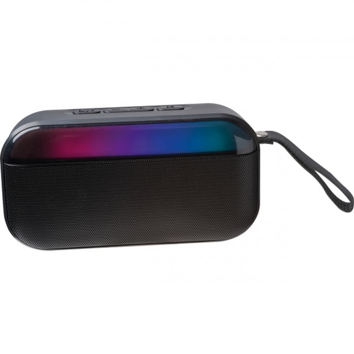 Głośnik bluetooth podświetlany LED MIRELA - Czarny