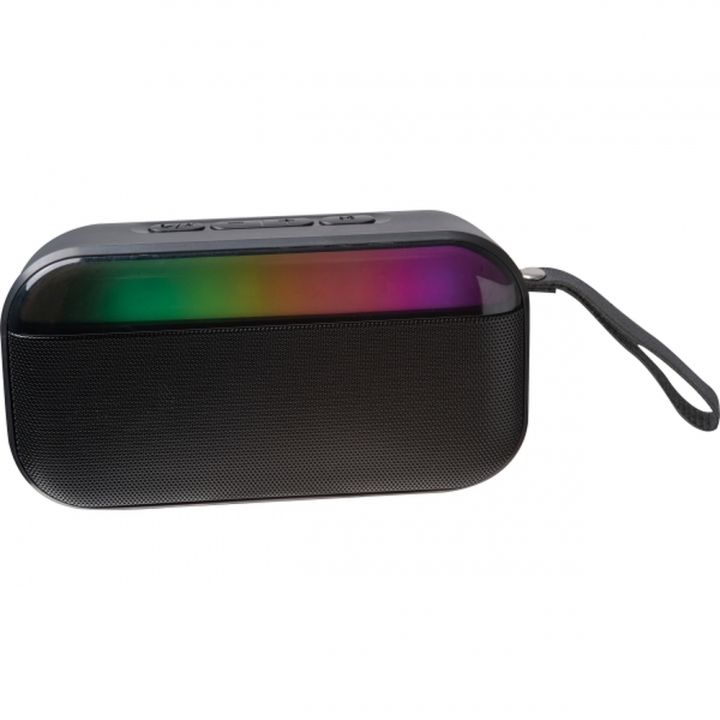 Głośnik bluetooth podświetlany LED MIRELA - Czarny