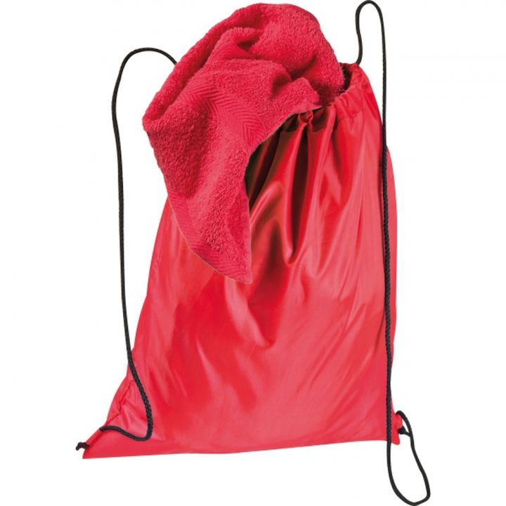 Worek z poliestru z recyklingu 210D WANDA - Czerwony