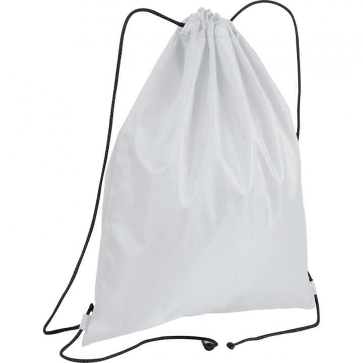 Worek z poliestru z recyklingu 210D WANDA - Biały