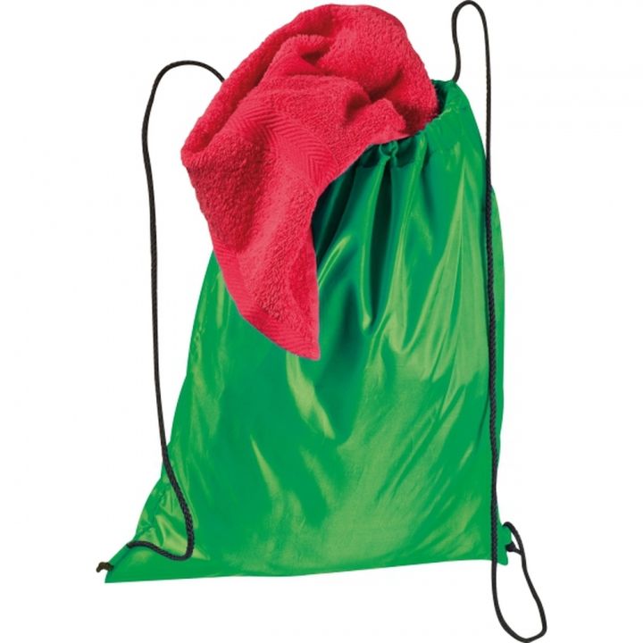 Worek z poliestru z recyklingu 210D WANDA - Zielony