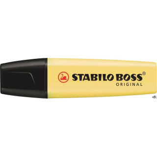 Zakreślacz STABILO BOSS pastelowy żółty 70/144