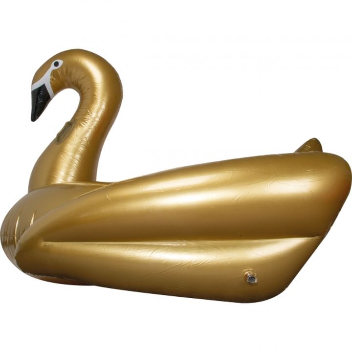 Dmuchany materac - łabędź RYAN - Złoty