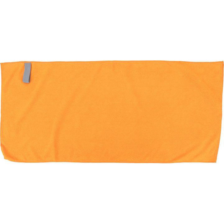Mały ręcznik z mikrofibry 160 g/m² HUGH - Pomarańczowy