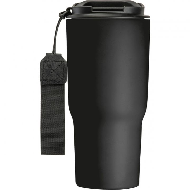 Kubek termiczny 550 ml ze stali z recyklingu DANA - Czarny